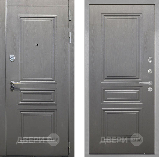 Входная металлическая Дверь Интекрон (INTECRON) Брайтон Графит ФЛ-243 Графит вуд дуб в Шатуре