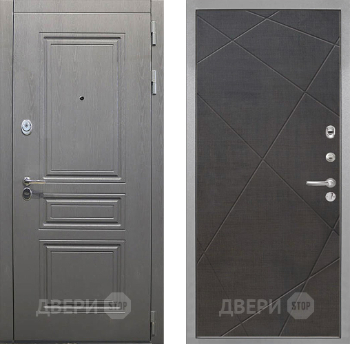 Дверь Интекрон (INTECRON) Брайтон Графит Лучи-М Венге распил кофе в Шатуре