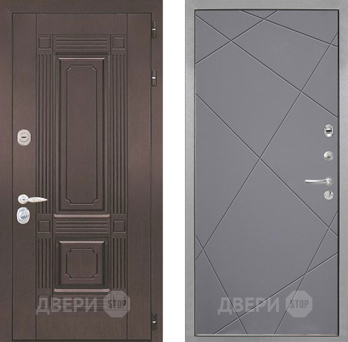 Входная металлическая Дверь Интекрон (INTECRON) Италия Лучи-М Графит софт в Шатуре