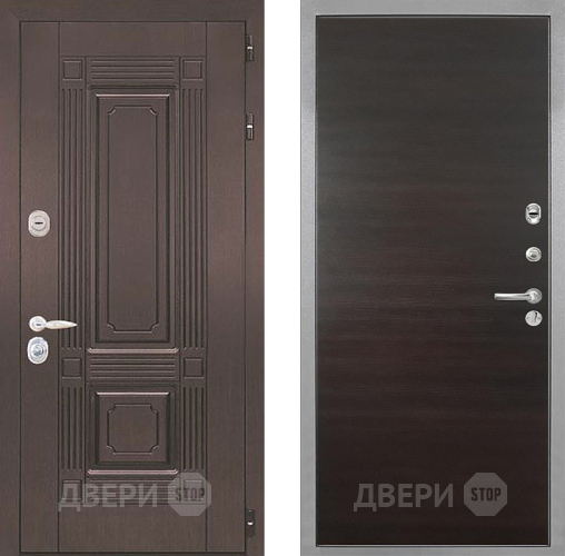 Входная металлическая Дверь Интекрон (INTECRON) Италия Гладкая Эковенге поперечный в Шатуре