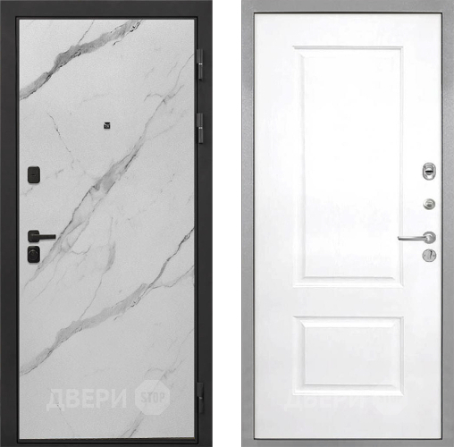 Дверь Интекрон (INTECRON) Профит Black Мрамор Арктик Альба Роял Вуд белый в Шатуре