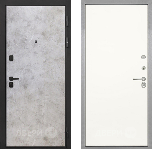 Дверь Интекрон (INTECRON) Профит Black Мрамор Светлый Гладкая Слоновая кость в Шатуре