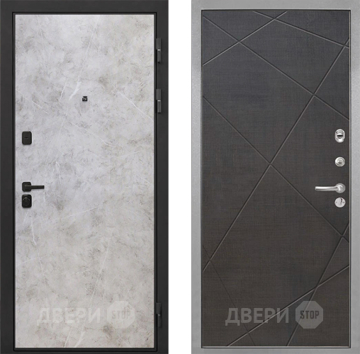 Входная металлическая Дверь Интекрон (INTECRON) Профит Black Мрамор Светлый Лучи-М Венге распил кофе в Шатуре