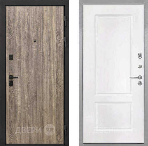 Дверь Интекрон (INTECRON) Профит Black Дуб Турин КВ-2 Белый матовый в Шатуре