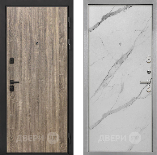 Дверь Интекрон (INTECRON) Профит Black Дуб Турин Гладкая Мрамор натуральный арктик в Шатуре