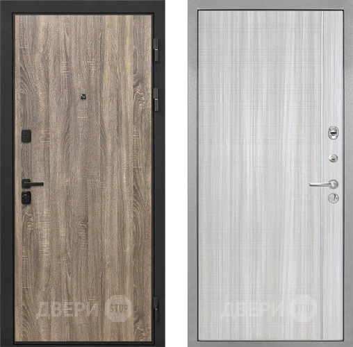 Дверь Интекрон (INTECRON) Профит Black Дуб Турин В-07 с молдингом Сандал белый в Шатуре