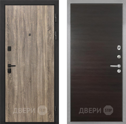 Дверь Интекрон (INTECRON) Профит Black Дуб Турин Гладкая Эковенге поперечный в Шатуре