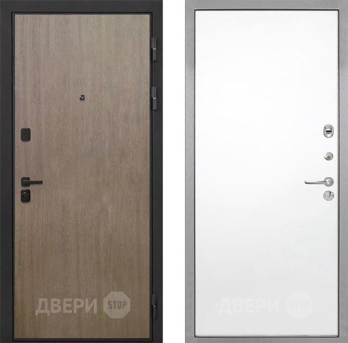 Входная металлическая Дверь Интекрон (INTECRON) Профит Black Венге Коричневый Гладкая Силк Сноу в Шатуре