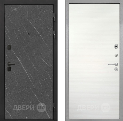 Дверь Интекрон (INTECRON) Профит Black Гранит Лава Оникс Гладкая Дуб сильвер поперечный в Шатуре