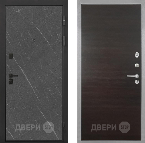 Входная металлическая Дверь Интекрон (INTECRON) Профит Black Гранит Лава Оникс Гладкая Эковенге поперечный в Шатуре
