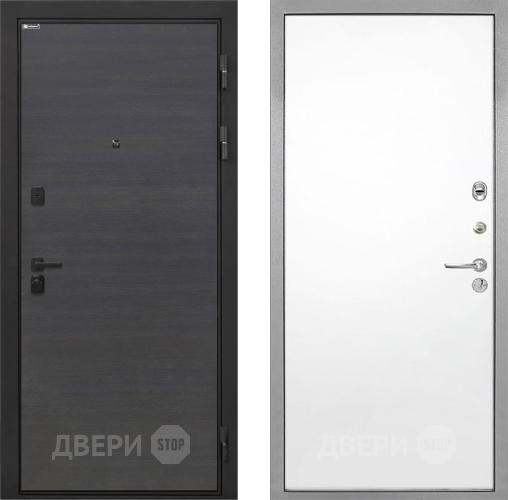 Входная металлическая Дверь Интекрон (INTECRON) Профит Black Эковенге Гладкая Силк Сноу в Шатуре