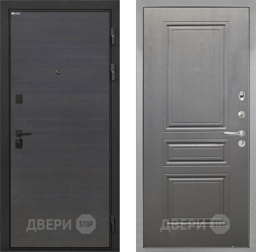 Входная металлическая Дверь Интекрон (INTECRON) Профит Black Эковенге ФЛ-243 Графит вуд дуб в Шатуре