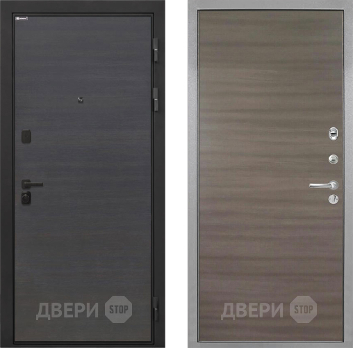 Входная металлическая Дверь Интекрон (INTECRON) Профит Black Эковенге Гладкая Дуб тоскано поперечный в Шатуре