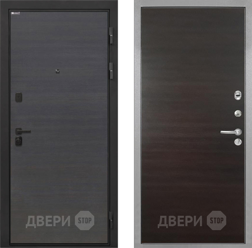 Дверь Интекрон (INTECRON) Профит Black Эковенге Гладкая Эковенге поперечный в Шатуре