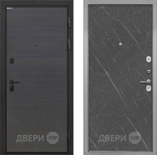 Дверь Интекрон (INTECRON) Профит Black Эковенге Гладкая Гранит лава оникс в Шатуре