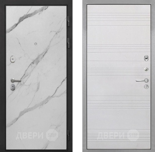 Дверь Интекрон (INTECRON) Гектор Мрамор Арктик ФЛ-316 Белый ясень в Шатуре