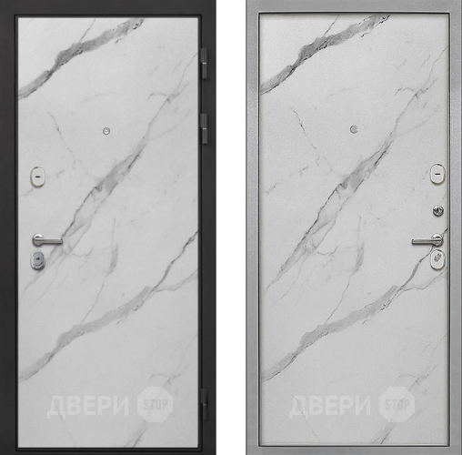 Входная металлическая Дверь Интекрон (INTECRON) Гектор Мрамор Арктик Гладкая Мрамор натуральный арктик в Шатуре
