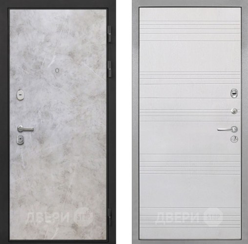 Дверь Интекрон (INTECRON) Гектор Мрамор Светлый ФЛ-316 Белый ясень в Шатуре