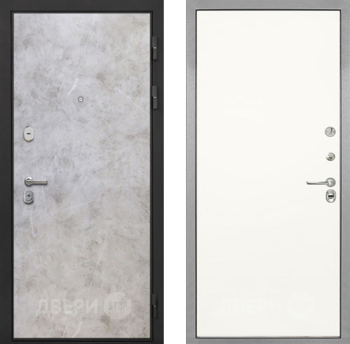 Входная металлическая Дверь Интекрон (INTECRON) Гектор Мрамор Светлый Гладкая Слоновая кость в Шатуре