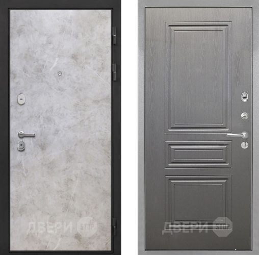 Входная металлическая Дверь Интекрон (INTECRON) Гектор Мрамор Светлый ФЛ-243 Графит вуд дуб в Шатуре