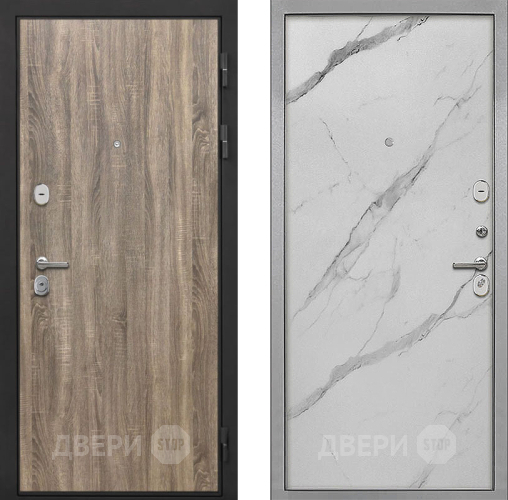 Дверь Интекрон (INTECRON) Гектор Дуб Турин Гладкая Мрамор натуральный арктик в Шатуре