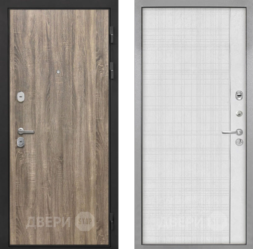 Дверь Интекрон (INTECRON) Гектор Дуб Турин В-07 с молдингом Лофт белый в Шатуре