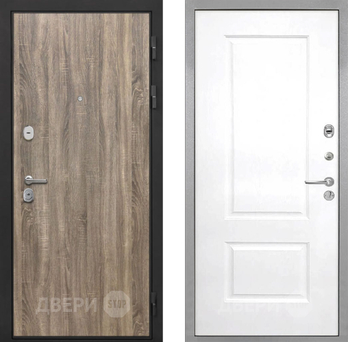 Входная металлическая Дверь Интекрон (INTECRON) Гектор Дуб Турин Альба Роял Вуд белый в Шатуре