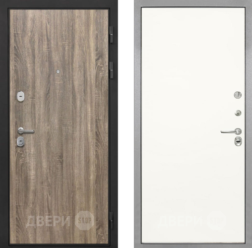 Входная металлическая Дверь Интекрон (INTECRON) Гектор Дуб Турин Гладкая Слоновая кость в Шатуре