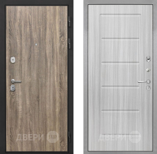 Входная металлическая Дверь Интекрон (INTECRON) Гектор Дуб Турин ФЛ-39 Сандал белый в Шатуре