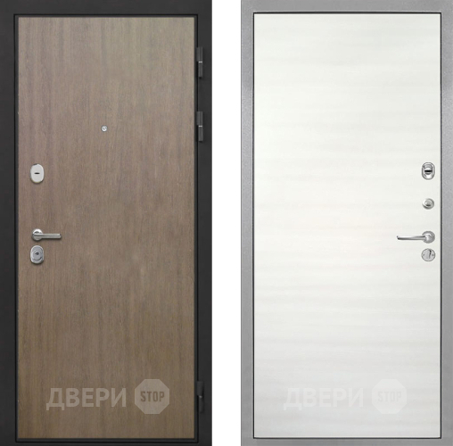 Входная металлическая Дверь Интекрон (INTECRON) Гектор Венге Коричневый Гладкая Дуб сильвер поперечный в Шатуре