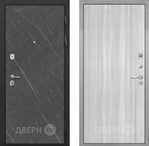 Входная металлическая Дверь Интекрон (INTECRON) Гектор Гранит Лава Оникс В-07 с молдингом Сандал белый в Шатуре