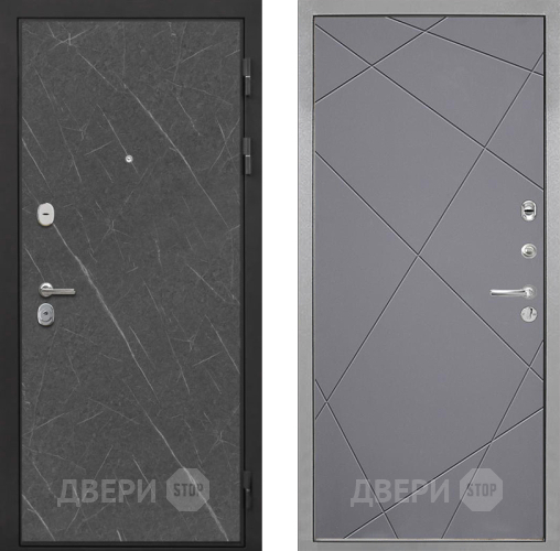 Входная металлическая Дверь Интекрон (INTECRON) Гектор Гранит Лава Оникс Лучи-М Графит софт в Шатуре