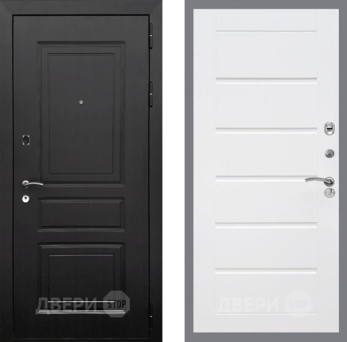 Входная металлическая Дверь Рекс (REX) 6 Венге Сити Белый ясень в Шатуре