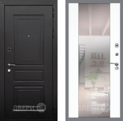 Дверь Рекс (REX) 6 Венге СБ-16 Зеркало Силк Сноу в Шатуре