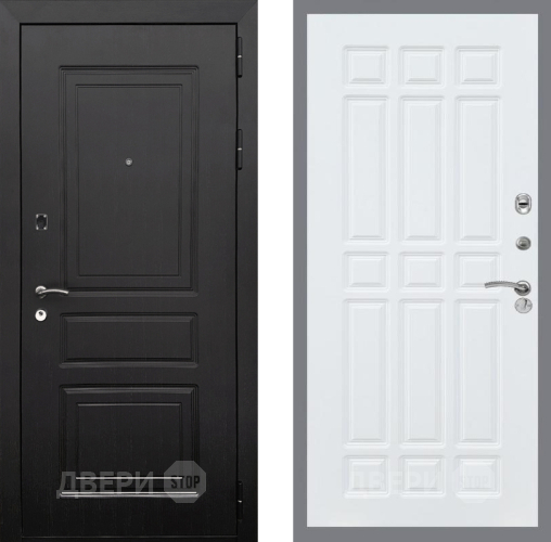 Входная металлическая Дверь Рекс (REX) 6 Венге FL-33 Силк Сноу в Шатуре