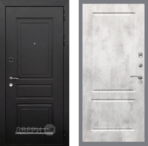 Входная металлическая Дверь Рекс (REX) 6 Венге FL-117 Бетон светлый в Шатуре