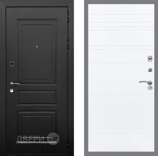 Входная металлическая Дверь Рекс (REX) 6 Венге Line Силк Сноу в Шатуре