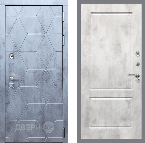 Входная металлическая Дверь Рекс (REX) 28 FL-117 Бетон светлый в Шатуре