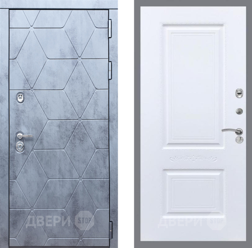 Входная металлическая Дверь Рекс (REX) 28 Смальта Силк Сноу в Шатуре