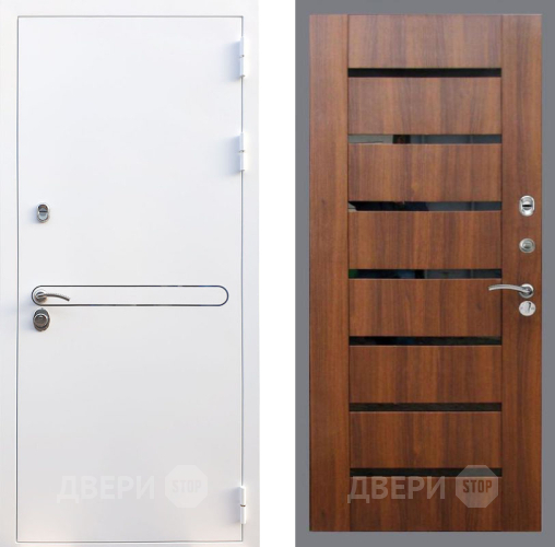 Дверь Рекс (REX) 27 СБ-14 стекло черное Орех бренди в Шатуре