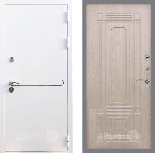 Входная металлическая Дверь Рекс (REX) 27 FL-2 Беленый дуб в Шатуре