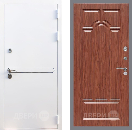 Дверь Рекс (REX) 27 FL-58 орех тисненый в Шатуре