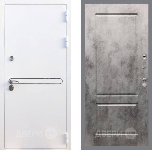 Входная металлическая Дверь Рекс (REX) 27 FL-117 Бетон темный в Шатуре