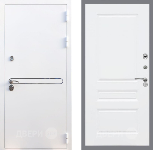 Входная металлическая Дверь Рекс (REX) 27 FL-243 Силк Сноу в Шатуре