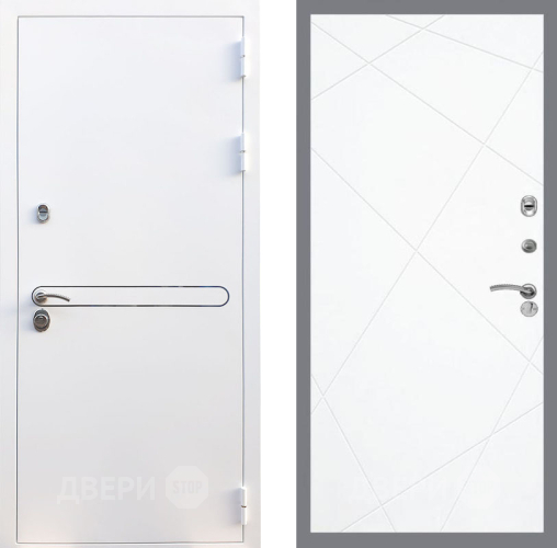 Входная металлическая Дверь Рекс (REX) 27 FL-291 Силк Сноу в Шатуре