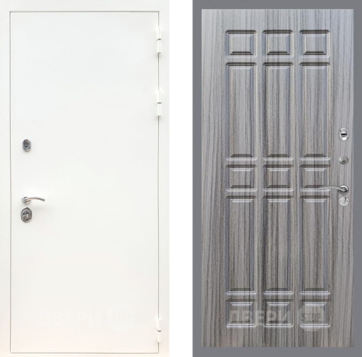 Дверь Рекс (REX) 5 Белая Шагрень FL-33 Сандал грей в Шатуре