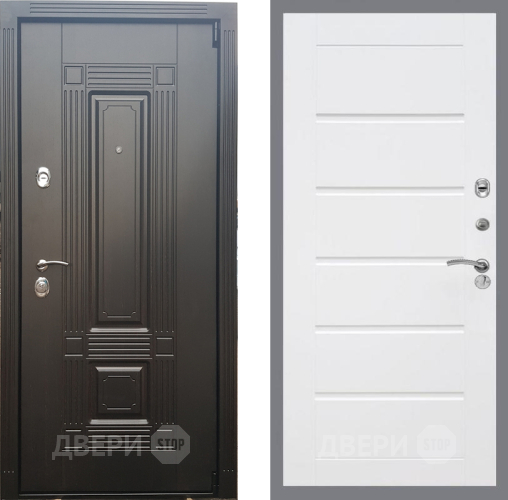 Входная металлическая Дверь Рекс (REX) 9 Сити Белый ясень в Шатуре