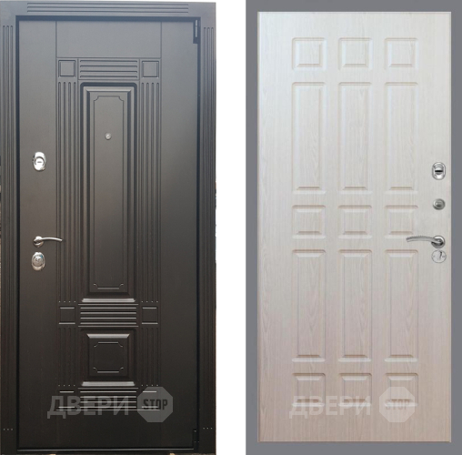 Входная металлическая Дверь Рекс (REX) 9 FL-33 Беленый дуб в Шатуре