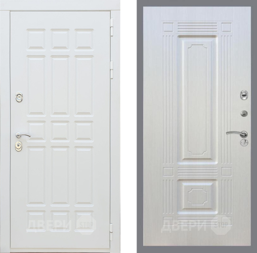 Входная металлическая Дверь Рекс (REX) 8 Силк Сноу FL-2 Лиственница беж в Шатуре