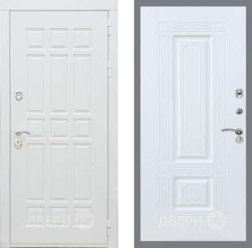 Входная металлическая Дверь Рекс (REX) 8 Силк Сноу FL-2 Силк Сноу в Шатуре